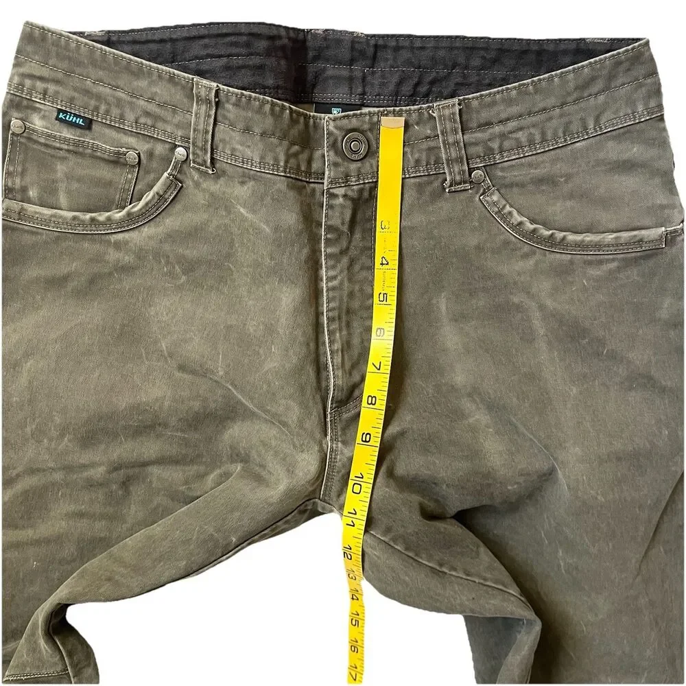 Kuhl RYDR Pants Mens 34 X 32 Vintage Patina Dye Ryder Gray Hiking Outdoors Work
